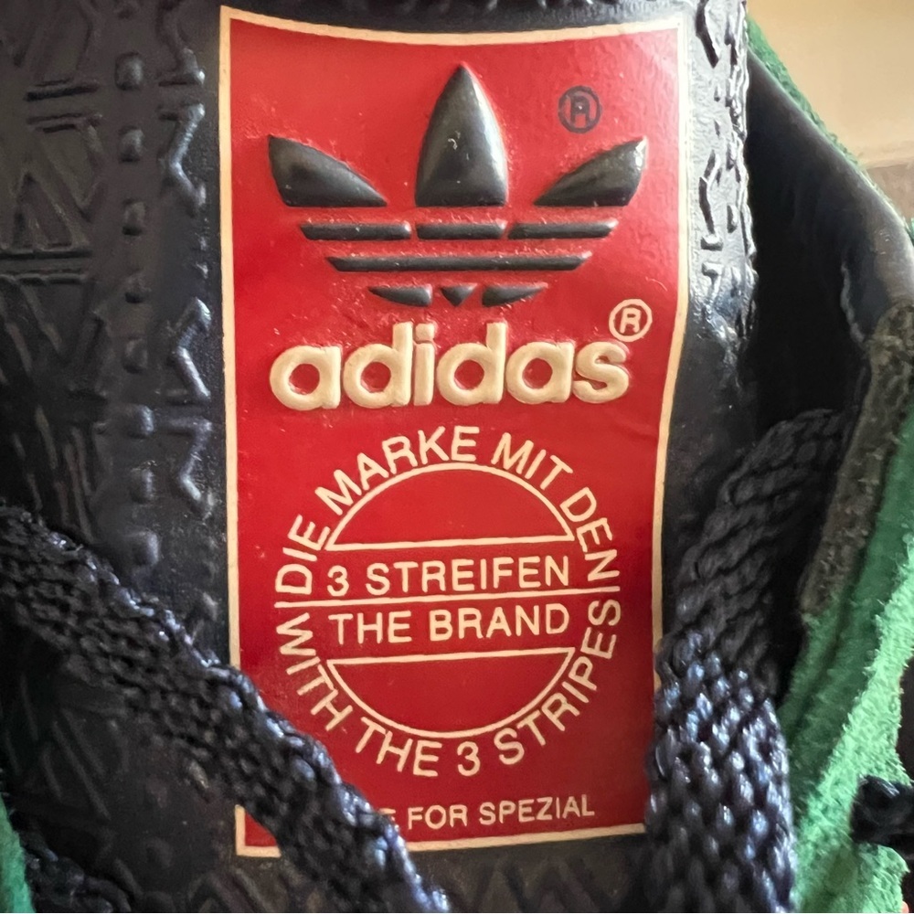 ADIDAS Blackburn SPZL green suede red stripe limited edition trainers - Picture 8 of 16
